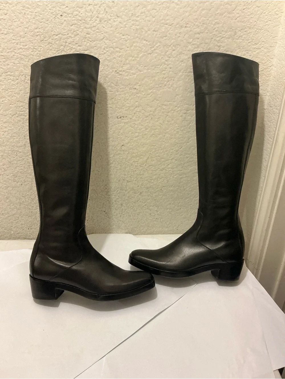 Balenciaga Leather Riding zipper Black Boots size 35 Italy